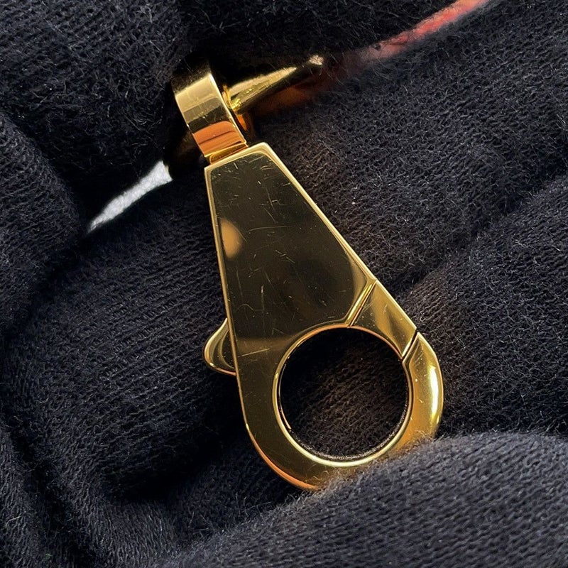 エルメス ストラップ バンドリエール サングル マキシカドリーユ カプシーヌ/パルム/ルージュデュセス/ゴールド/ゴールド金具 Z刻印