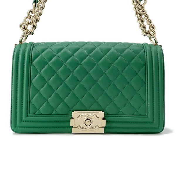 シャネル チェーンショルダーバッグ ボーイシャネル ラムスキン A67086 CHANEL バッグ