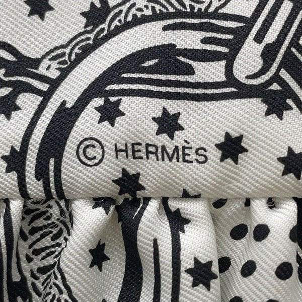 エルメス スカーフ ツイリー フリル エプロン・ドール・バンダナ Eperon d'Or Bandana 2024年春夏 白 黒