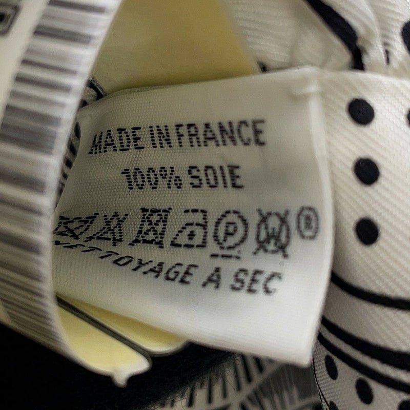 エルメス スカーフ ツイリー フリル エプロン・ドール・バンダナ Eperon d'Or Bandana 2024年春夏 白 黒