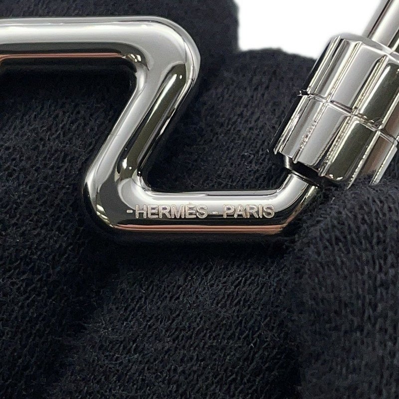 エルメス キーホルダー H・トゥ・スピード シルバー金具 HERMES キーリング