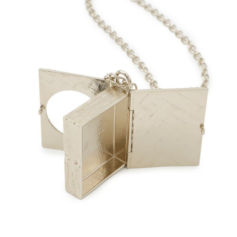 シャネル ロングネックレス ブックモチーフ ロケットペンダント B22C AB7521 CHANEL アクセサリー