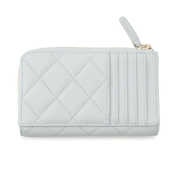 シャネル コインケース ココマーク マトラッセ キャビアスキン ストラス AP4822 CHANEL フラグメントケース カードケース