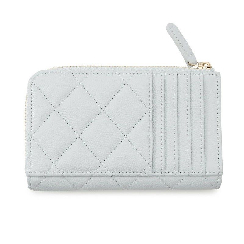 シャネル コインケース ココマーク マトラッセ キャビアスキン ストラス AP4822 CHANEL フラグメントケース カードケース