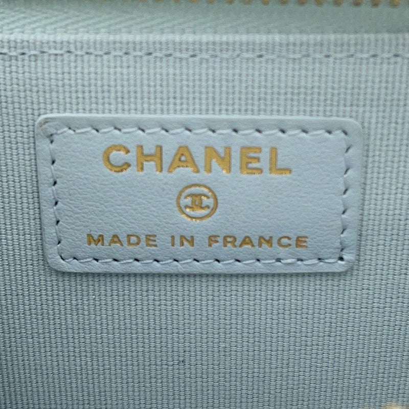 シャネル コインケース ココマーク マトラッセ キャビアスキン ストラス AP4822 CHANEL フラグメントケース カードケース