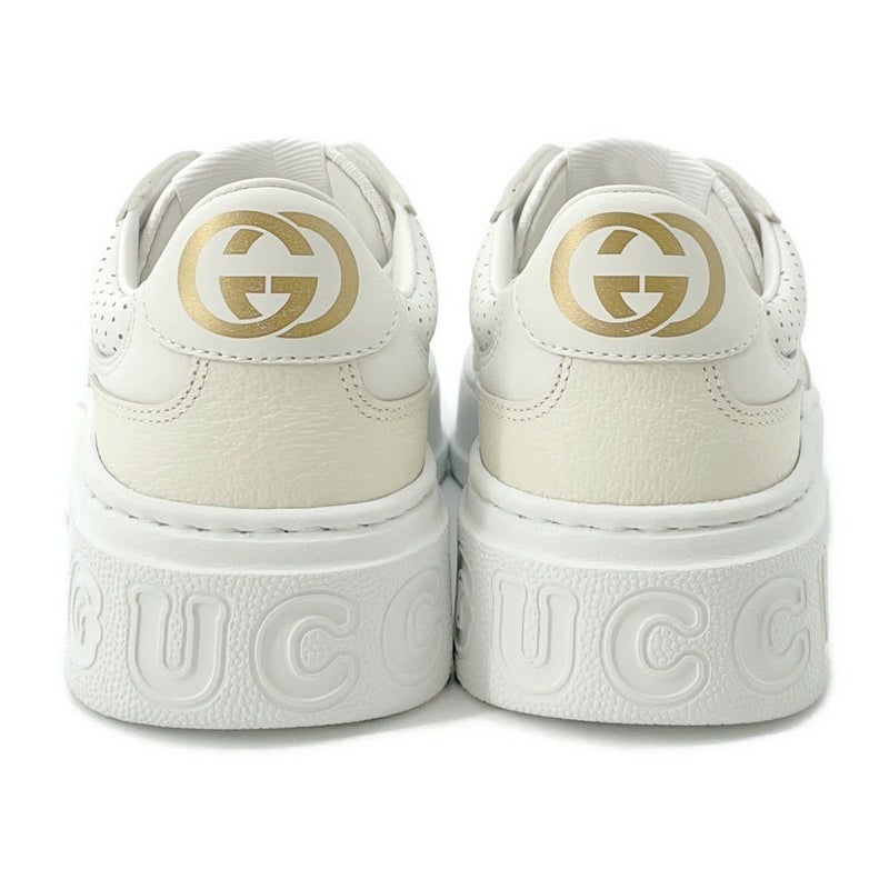 グッチ スニーカー インターロッキングG GGスプリーム レディースサイズ34 1/2 700775 GUCCI 靴 白