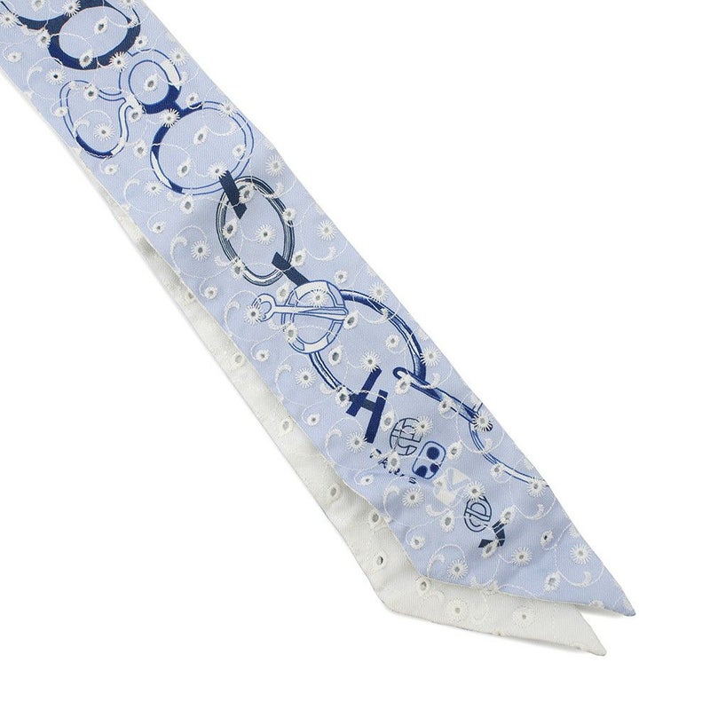 エルメス スカーフ ツイリー ド・レ・ブックル・ブロデリー・アングレーズDo Re Boucles Broderie Anglaise 2023春夏