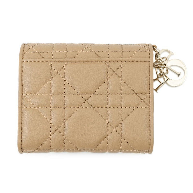 クリスチャン・ディオール 三つ折り財布 レディディオール ロータスウォレット S0181ONMJ Christian Dior ブラウン