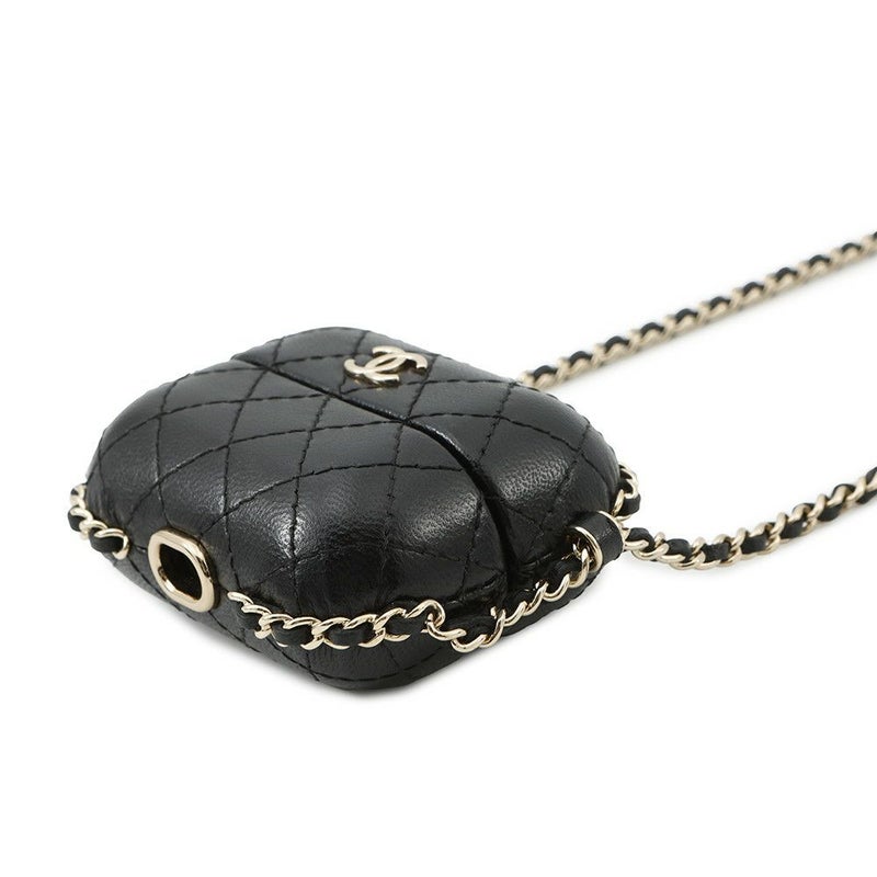 シャネル AirPods Proケース マトラッセ ココマーク ラムスキン CHANEL イヤホンケース