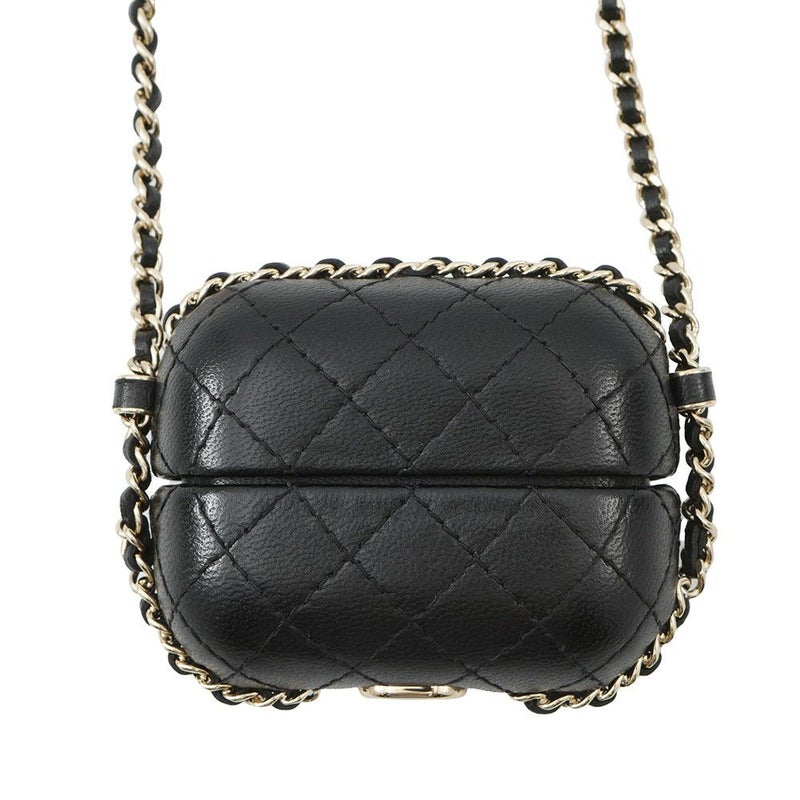 シャネル AirPods Proケース マトラッセ ココマーク ラムスキン CHANEL イヤホンケース