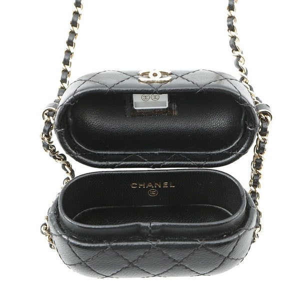 シャネル AirPods Proケース マトラッセ ココマーク ラムスキン CHANEL イヤホンケース