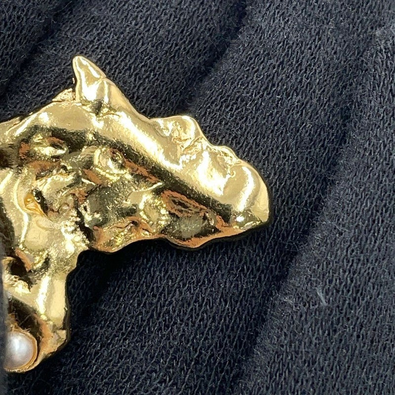 シャネル ネックレス ココマーク アフリカ大陸モチーフ フェイクパール ラインストーン G23A CHANEL アクセサリー