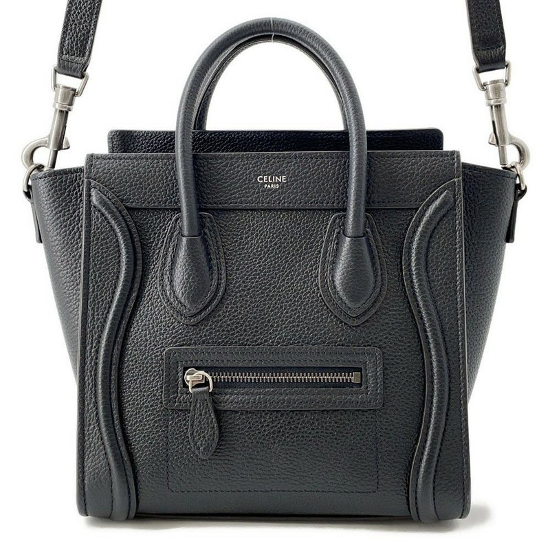 セリーヌ ハンドバッグ ラゲージ ナノショッパー 189243 CELINE 2way 黒