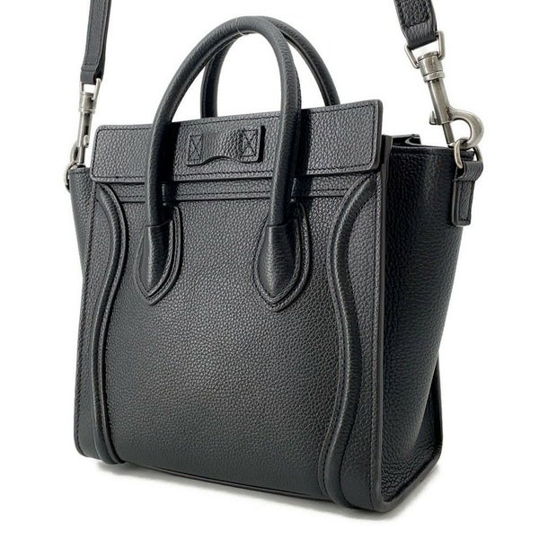 セリーヌ ハンドバッグ ラゲージ ナノショッパー 189243 CELINE 2way 黒