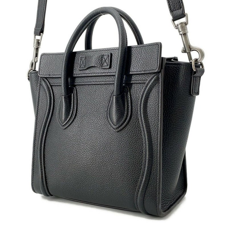 セリーヌ ハンドバッグ ラゲージ ナノショッパー 189243 CELINE 2way 黒