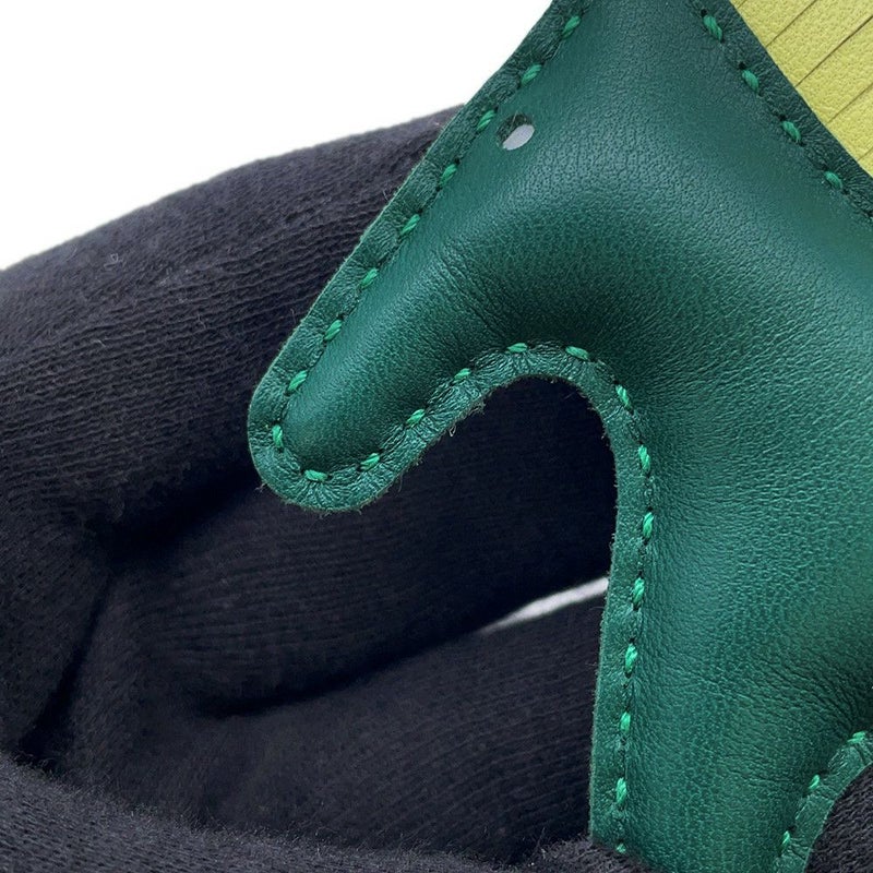 エルメス バッグチャーム ロデオPM ペガサス マラカイト/ジョーヌブルジョン/ブルーブリュム ラムスキン Z刻印