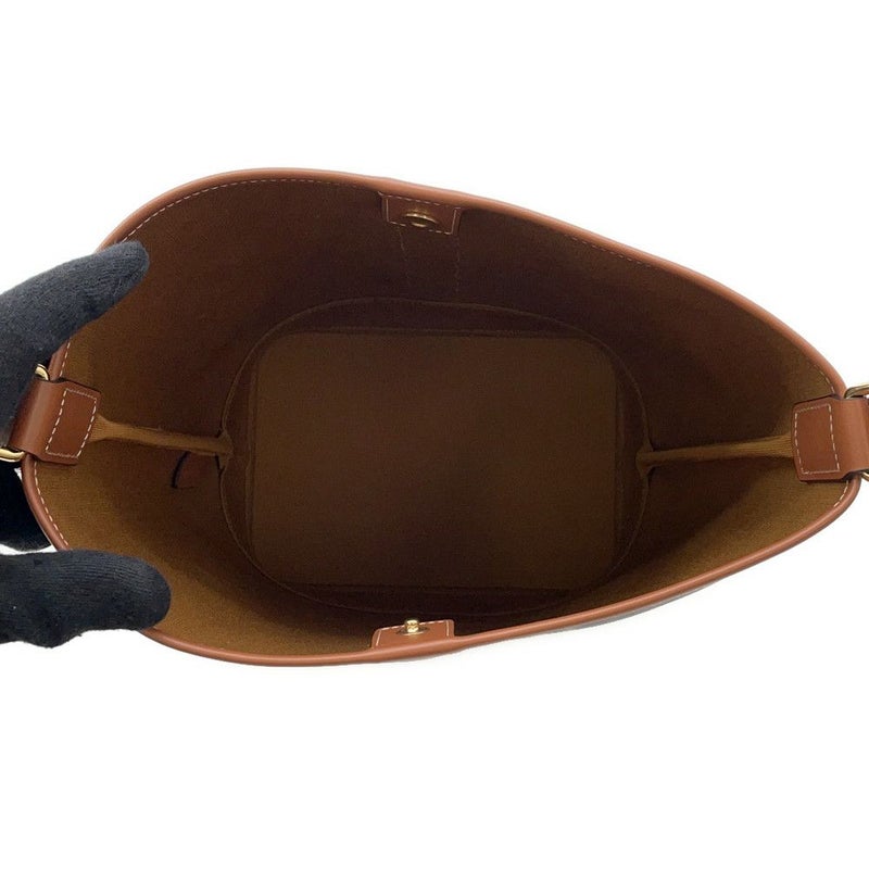 セリーヌ ショルダーバッグ トリオンフ スモールバケット 191442CAS.04LU CELINE ブラウン