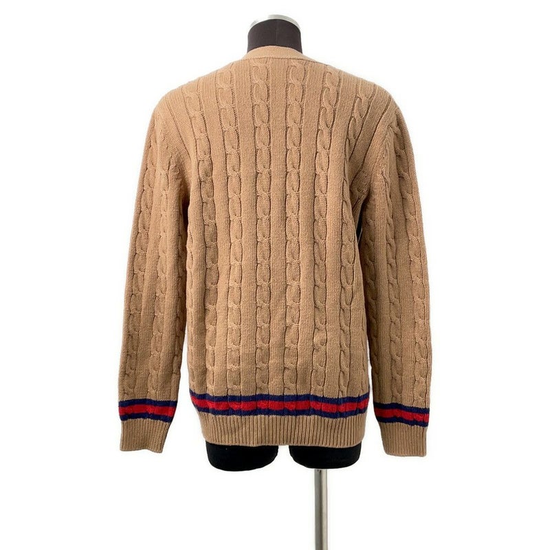 グッチ カーディガン シェリーライン ケーブルニットカーディガン カシミヤ メンズサイズM 673487 GUCCI アパレル