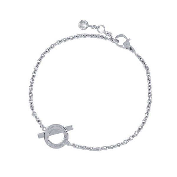 エルメス ブレスレット フィネス ダイヤモンド 18P 計0.55ct K18WGホワイトゴールド サイズST HERMES ジュエリー