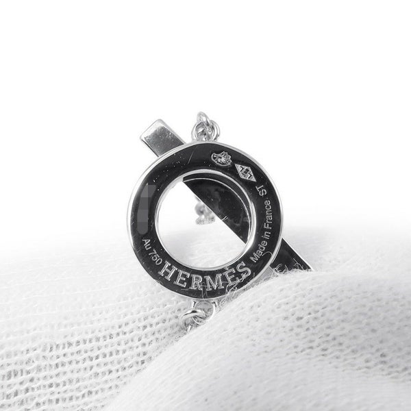 エルメス ブレスレット フィネス ダイヤモンド 18P 計0.55ct K18WGホワイトゴールド サイズST HERMES ジュエリー