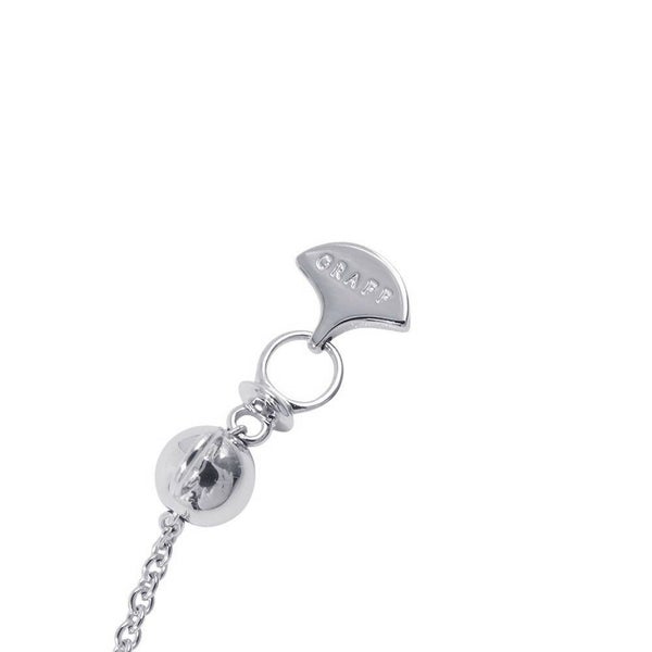 グラフ ネックレス アイコン クッションカット ファンシーイエローダイヤ 1P 0.56ct/ダイヤ 10P 計約0.4ct K18WG/K18YG 鑑定書付き