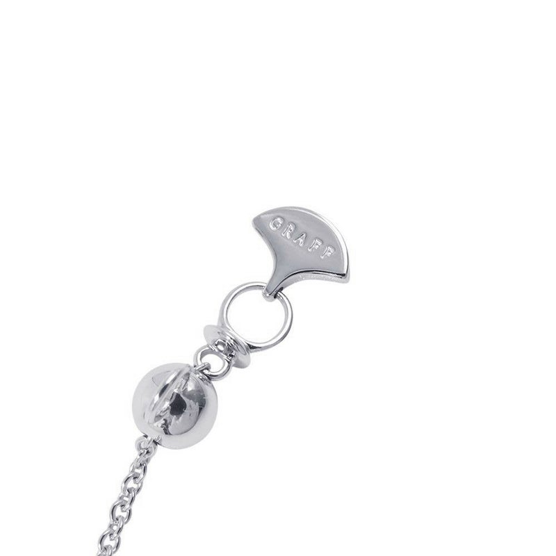 グラフ ネックレス アイコン クッションカット ファンシーイエローダイヤ 1P 0.56ct/ダイヤ 10P 計約0.4ct K18WG/K18YG 鑑定書付き