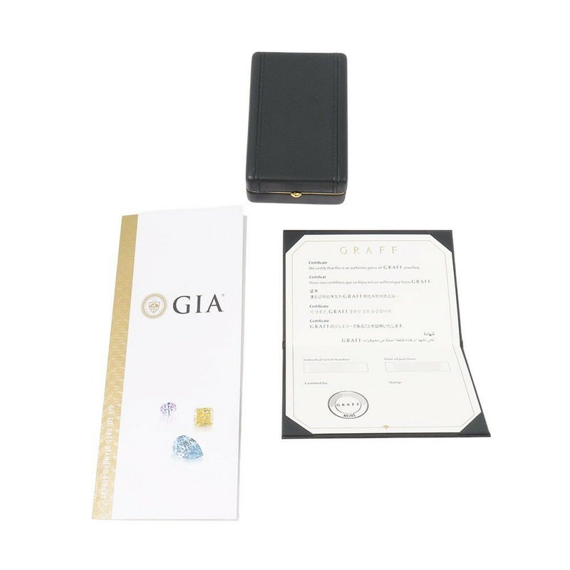 グラフ ネックレス アイコン クッションカット ファンシーイエローダイヤ 1P 0.56ct/ダイヤ 10P 計約0.4ct K18WG/K18YG 鑑定書付き