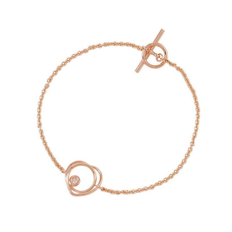 エルメス ブレスレット ヴェルティージュ・クール ブレスレット ダイヤモンド 1P 0.05ct K18PGピンクゴールド サイズST Vertige Coeur