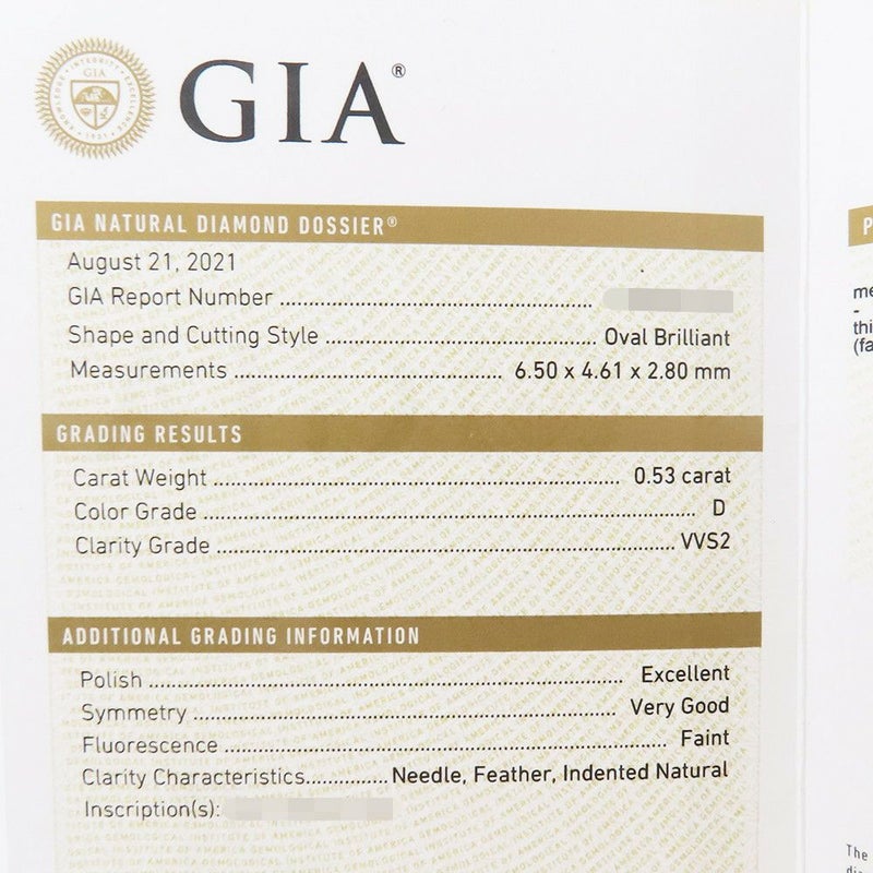 グラフ ネックレス ザ グラフ ツイン コンステレーション オーバルカット ダイヤモンド 中石0.53ct K18WGホワイトゴールド GIA鑑定書付き