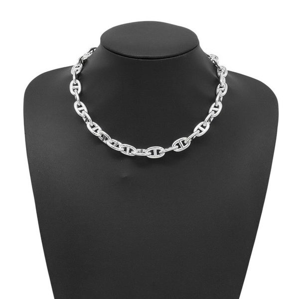 エルメス ネックレス シェーヌダンクルMM 36コマ SV925シルバー HERMES ジュエリー