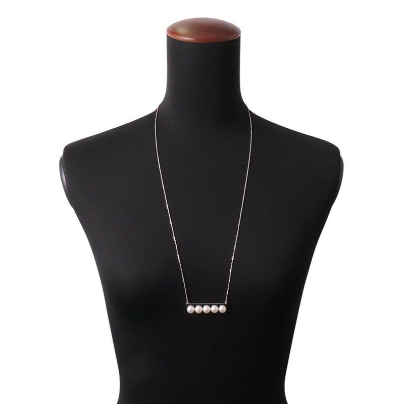 タサキ ネックレス バランス シグネチャー K18WGホワイトゴールド あこや真珠 P-15884-18KWG ジュエリー