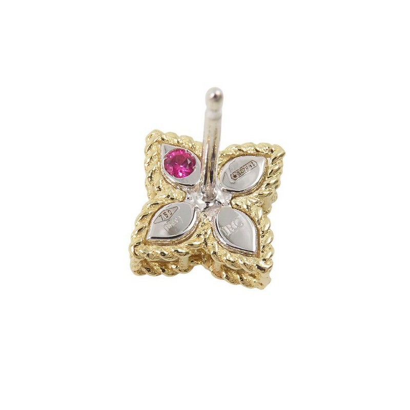 ロベルトコイン ピアス プリンセス フラワー ダイヤモンド/ルビー K18YG/K18WG ADR777EA0852_Y Roberto Coin