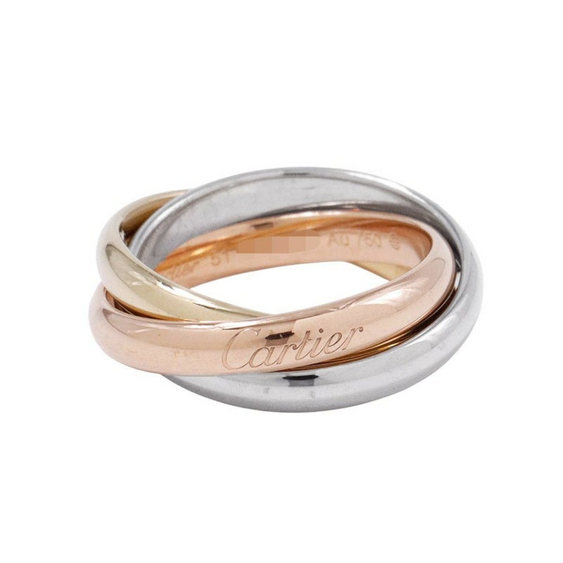 カルティエ リング クラッシック トリニティ K18YG/K18WG/K18PG リングサイズ51 B4052753 Cartier 指輪