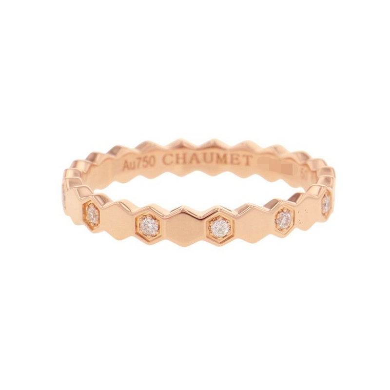 ショーメ リング ビー ドゥ ショーメ コレクション リング ダイヤ 14P 計0.21ct K18PGピンクゴールド サイズ50 081933 Chaumet 指輪