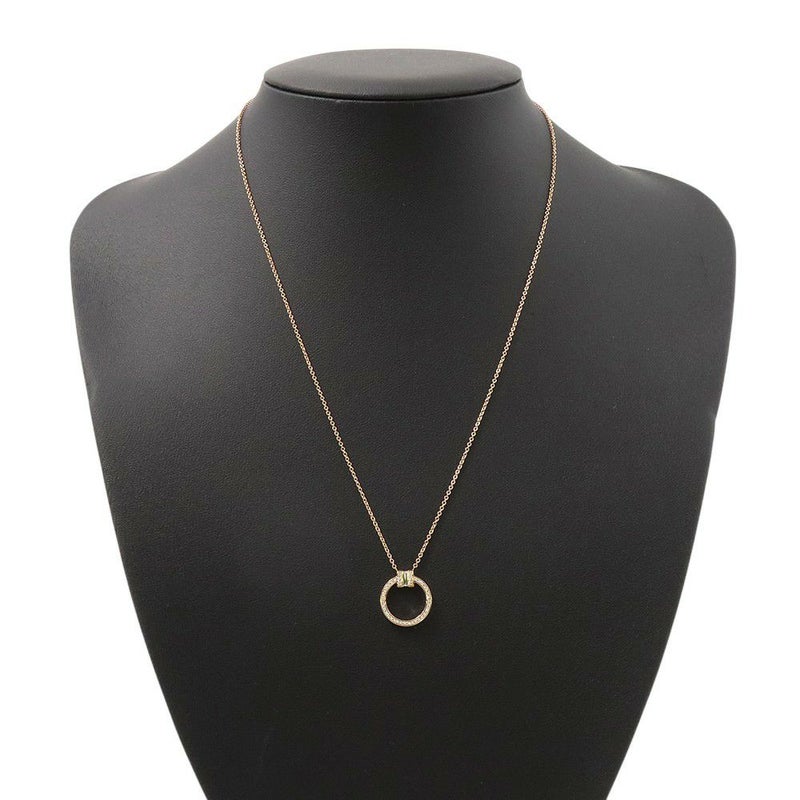 ティファニー ネックレス Tトゥー サークル ペンダント ダイヤモンド 中石0.06ct/計0.08ct K18PGピンクゴールド 63843091