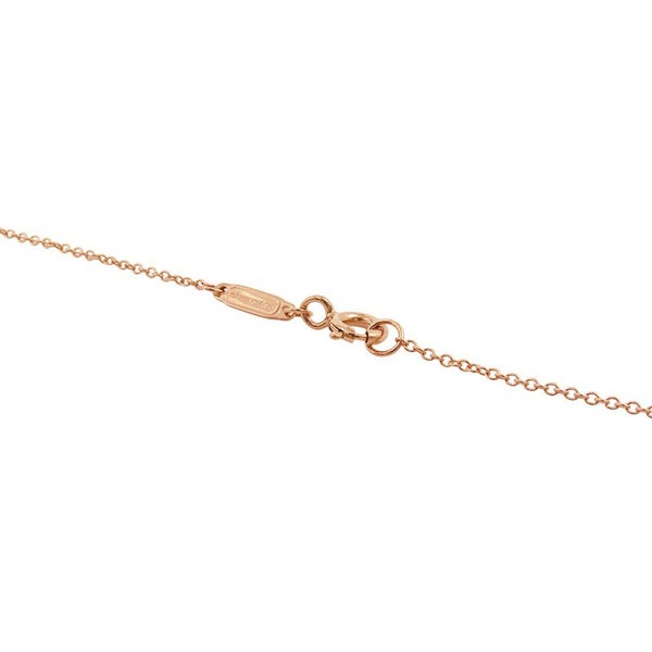 ティファニー ネックレス Tトゥー サークル ペンダント ダイヤモンド 中石0.06ct/計0.08ct K18PGピンクゴールド 63843091
