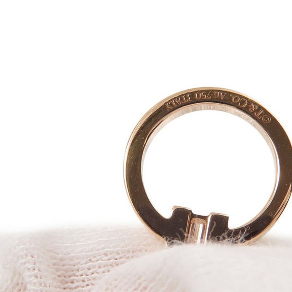 ティファニー ネックレス Tトゥー サークル ペンダント ダイヤモンド 中石0.06ct/計0.08ct K18PGピンクゴールド 63843091