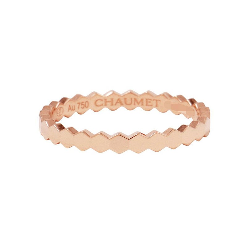 ショーメ リング ビーマイラブ コレクション ハニカムリング K18PGピンクゴールド リングサイズ54 081931 CHAUMET