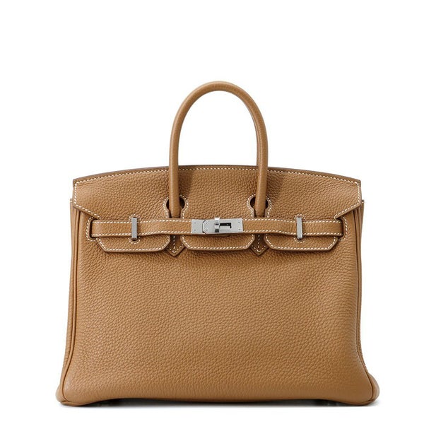 エルメス バーキン25 ゴールド/シルバー金具 トゴ Z刻印 HERMES Birkin ハンドバッグ