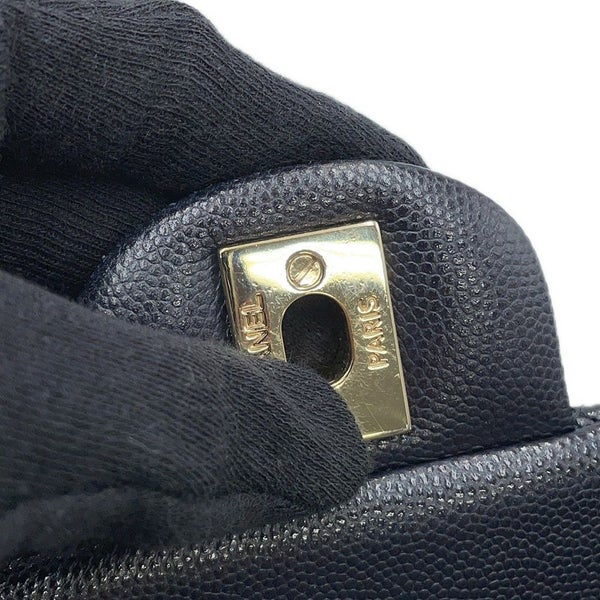 シャネル チェーンショルダーバッグ マトラッセ23 ココマーク ダブルチェーン キャビアスキン A01113 CHANEL