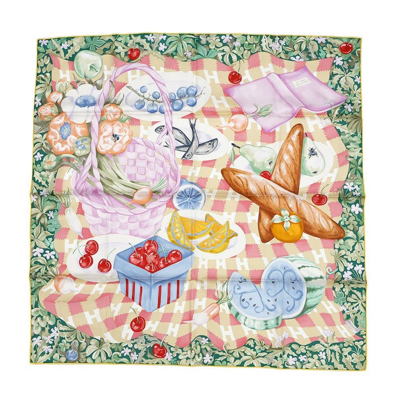 エルメス スカーフ カレ90 草上のカレ Un Carre sur l'Herbe HERMES シルク 2025春夏