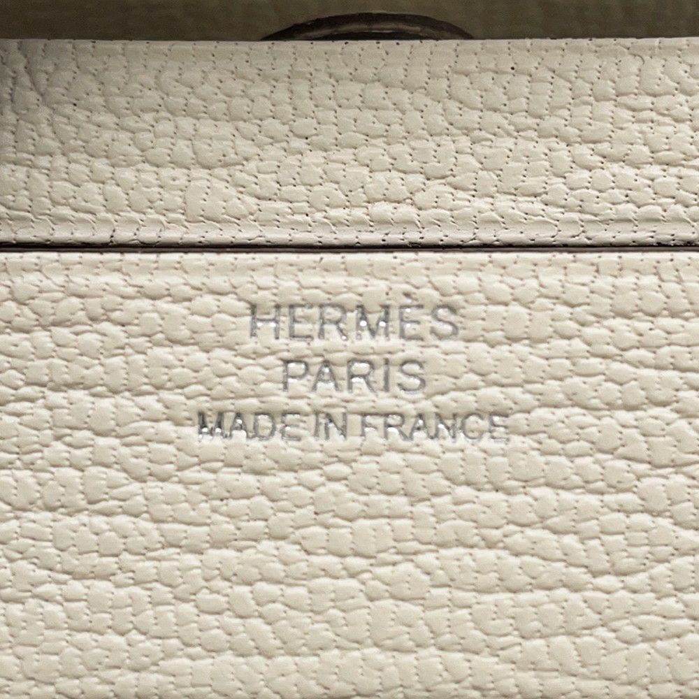 エルメス リップケース ミロワール ナタ シェブルミゾル W刻印 HERMES
