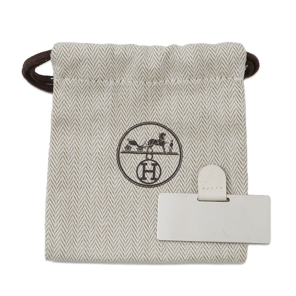 エルメス リップケース ミロワール ナタ シェブルミゾル W刻印 HERMES