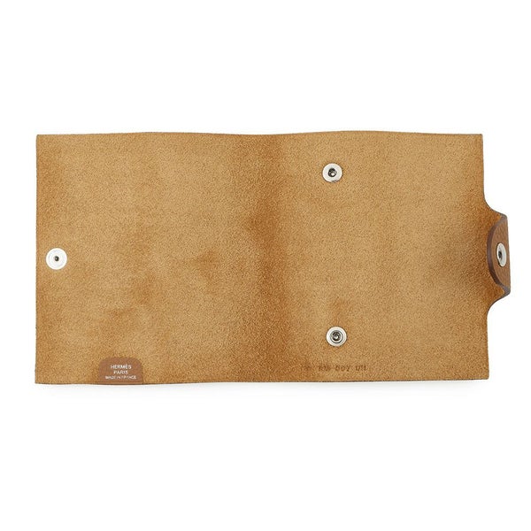 エルメス ノートカバー ユリスPM ゴールド/シルバー金具 トゴ W刻印 手帳カバー