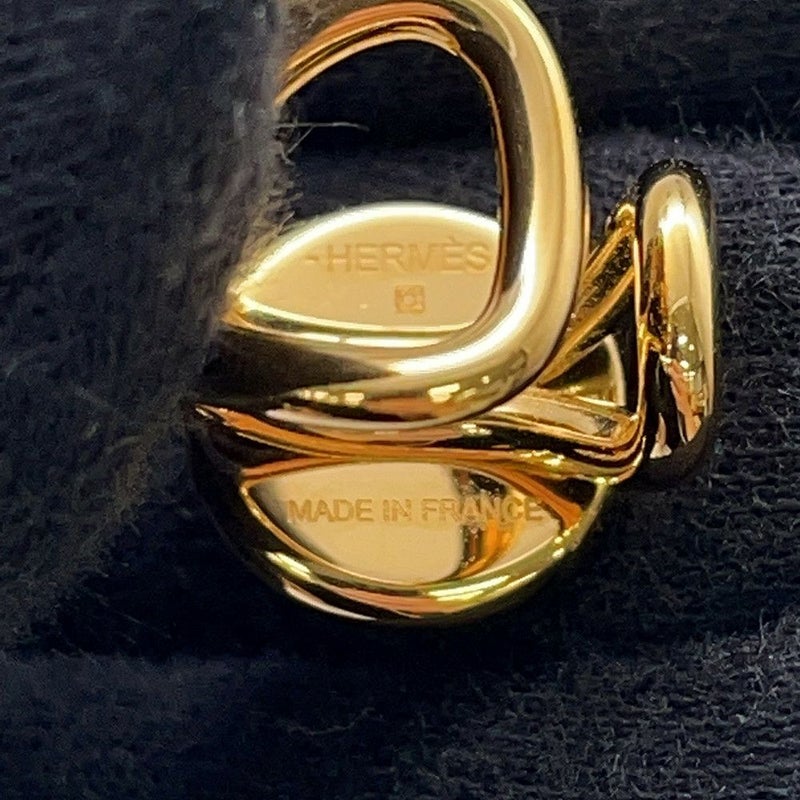 エルメス イヤーカフ エリタージュ エケストル PM オンブレ/ゴールド金具 リザードナチュラ HERMES