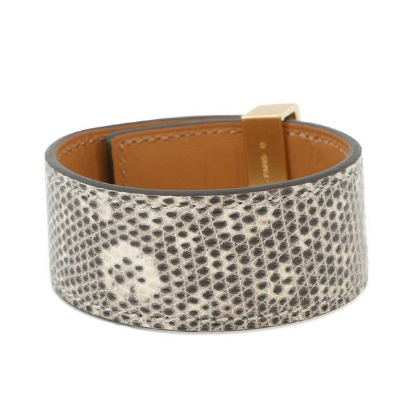 エルメス ブレスレット コリエ・ド・シアン 24 オンブレ/ゴールド金具 リザードナチュラ W刻印 サイズT2