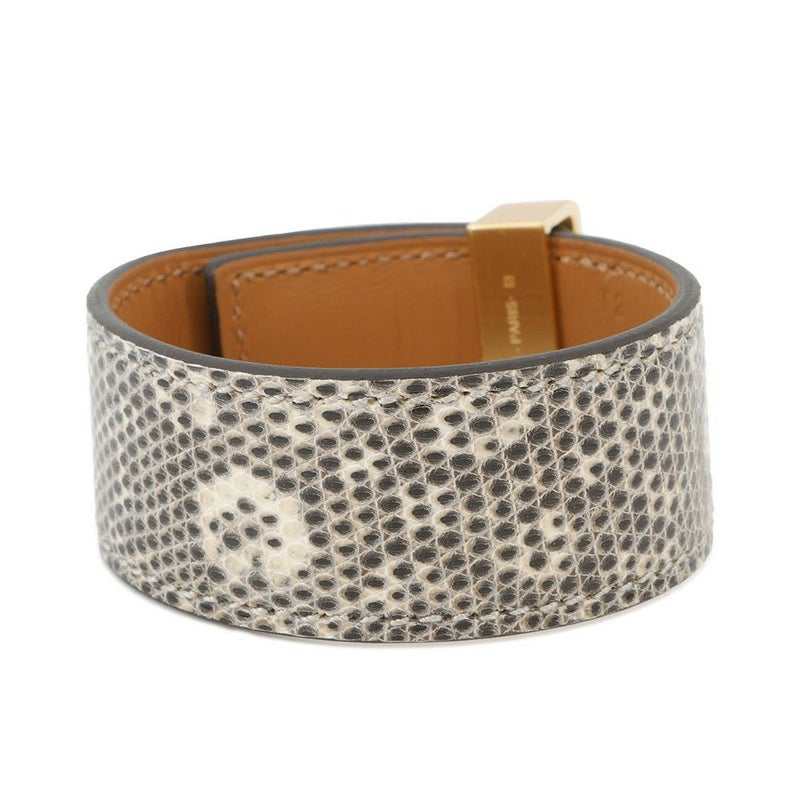 エルメス ブレスレット コリエ・ド・シアン 24 オンブレ/ゴールド金具 リザードナチュラ W刻印 サイズT2