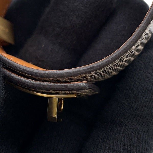 エルメス ブレスレット コリエ・ド・シアン 24 オンブレ/ゴールド金具 リザードナチュラ W刻印 サイズT2