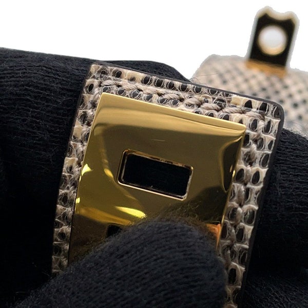 エルメス ブレスレット コリエ・ド・シアン 24 オンブレ/ゴールド金具 リザードナチュラ W刻印 サイズT2