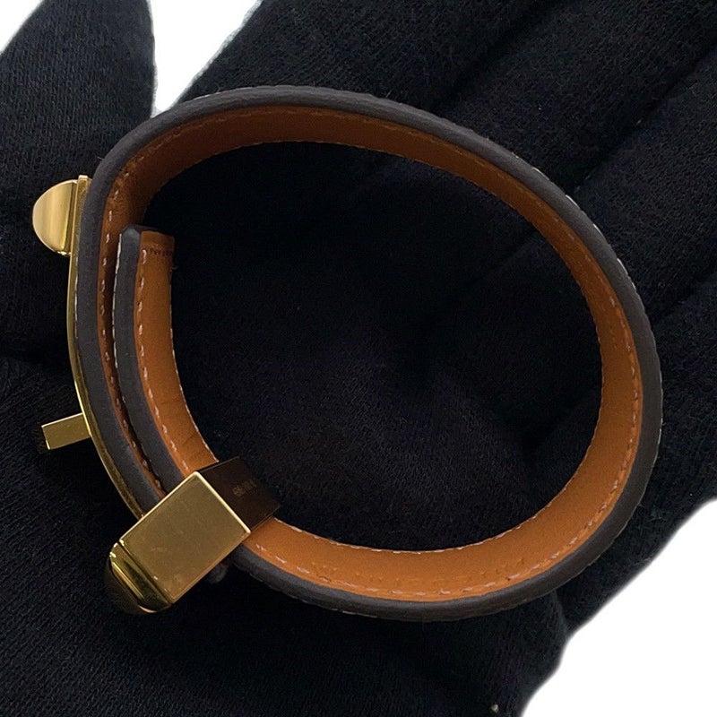 エルメス ブレスレット コリエ・ド・シアン 24 オンブレ/ゴールド金具 リザードナチュラ W刻印 サイズT2